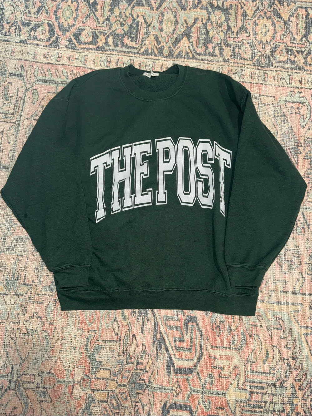 THE POST Black Graphic Crewneck Sweatshirt